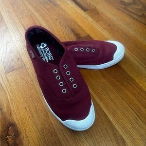 Skechers Women’s Maroon Slip-On Sneakers